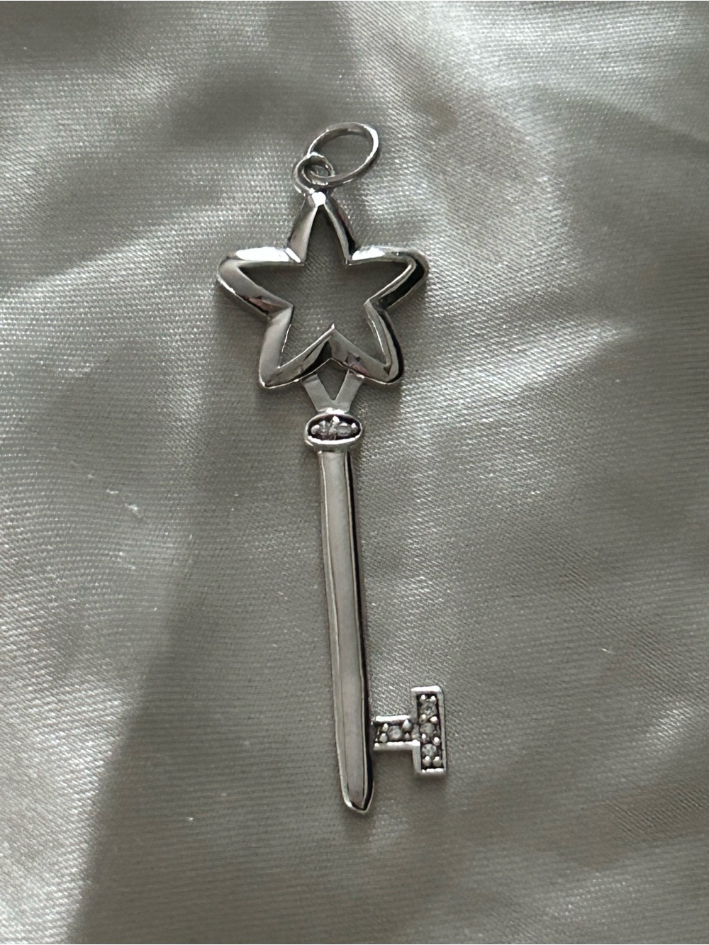 Sterling Silver Star Key Pendant